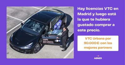Licencias VTC urbanas para vehículo eléctrico