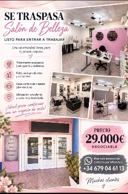 Peluquería en Los Alcázares | Con Beneficios | Lista para Trabajar