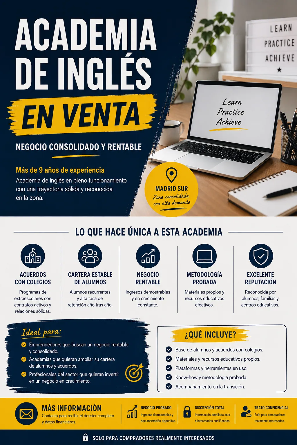 Academia de inglés con 9 años de trayectoria